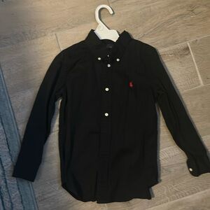 Boys Solid Cotton Oxford Button-Down Shirt